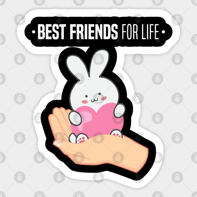 Bunny Best Friends For Life - Gift Friends Forever BFF Sticker by giftideas